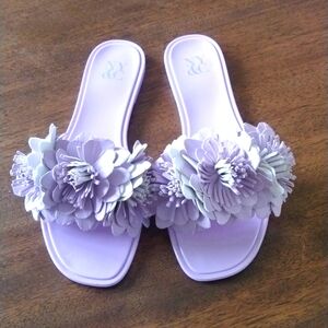 New York & Company Women's Anella Flat Sandals Size 8, EU 38